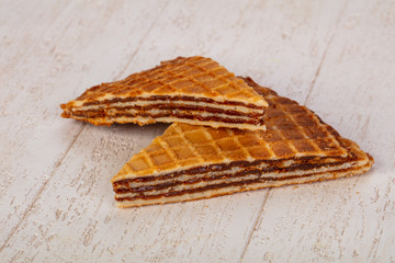 Sweet Waffle with jam