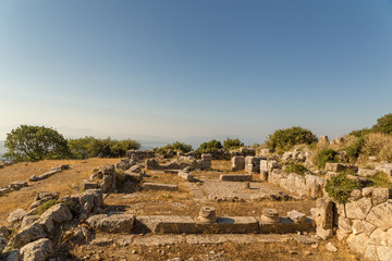 cassope ancient in the village kamarina, preveza perfecture Greece