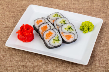Japanese salmon roll