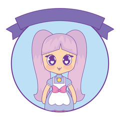 Cute asian girl design