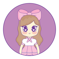 cute asian girl design