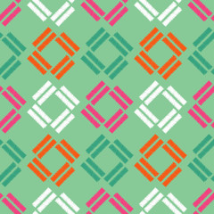 Seamless abstract geometric pattern. Mosaic texture. Brushwork. Hand hatching. Scribble texture. Textile rapport.