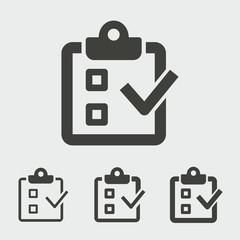 Survey vector icon.