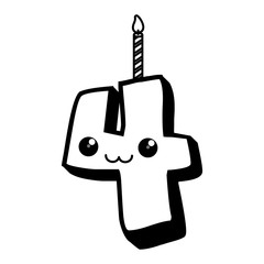 birthday number icon
