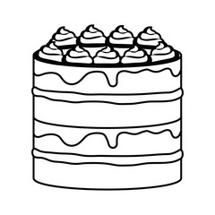 Sweet cake icon
