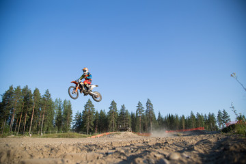 Junior motocross rider