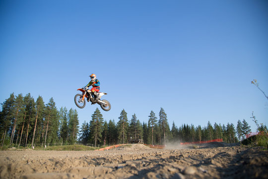 Junior motocross rider