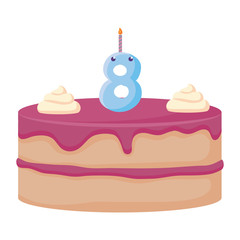 birthday cake and gift box