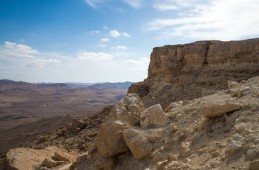 Crater Mizpe Ramon - Negev desert, Israel