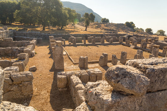 cassope ancient in the village kamarina, preveza perfecture Greece
