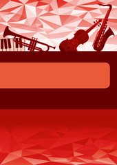 Music instruments gift card
