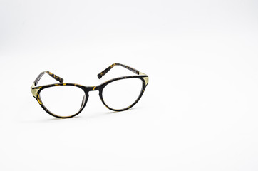 Glasses isolated on a white background.