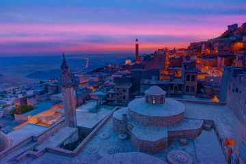 Keuken spatwand met foto Mardin old town at dusk - Turkey © muratart