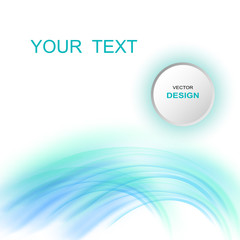 Abstract blue wave background