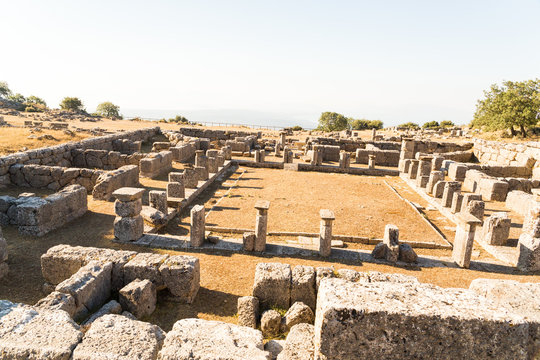 cassope ancient in the village kamarina, preveza perfecture Greece