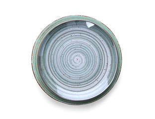 Clean plates on white background