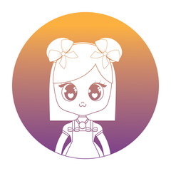 cute asian girl design