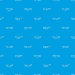 Profit word with a dollar sign pattern vector seamless blue repeat for any use