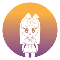 cute asian girl design