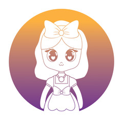 cute asian girl design