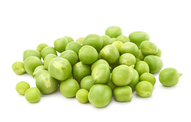 Fresh young green peas