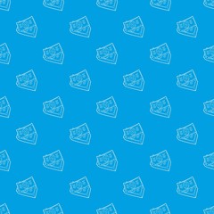 Dollar bills pattern vector seamless blue repeat for any use