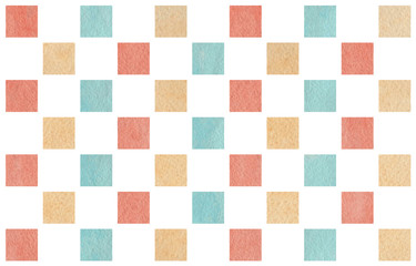 Watercolor geometrical pattern.