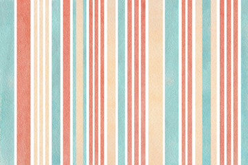 Watercolor striped background.