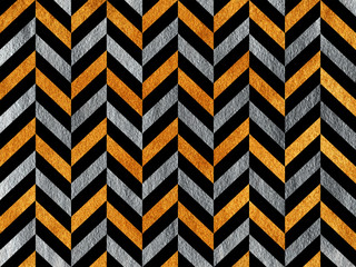 Golden and silver painted background, chevron.