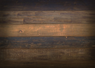 Old wood wall in the dark