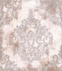Vintage baroque pattern Vector. Beautiful ornament decor. Royal luxury texture backgrounds. Pink lavender colors
