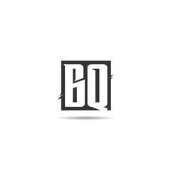 Initial Letter BQ Logo Template Design