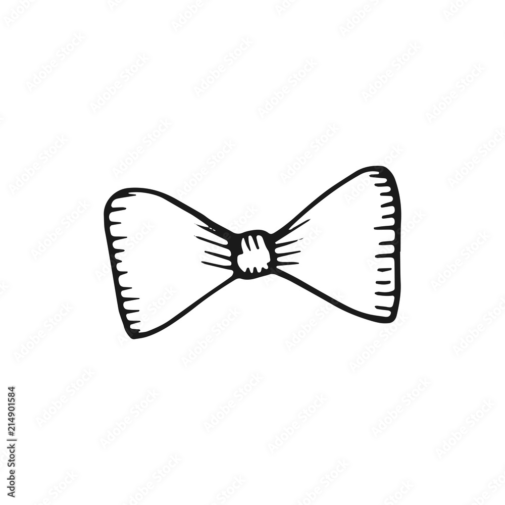 Canvas Prints bow icon. object is isolated on white background