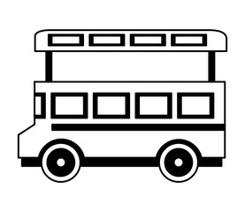 bus transport great britain landmark icon vector illustration design