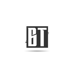 Initial Letter BT Logo Template Design