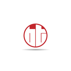 Initial Letter BT Logo Template Design
