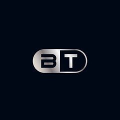 Initial Letter BT Logo Template Design