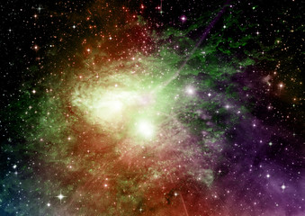 galaxy in a free space