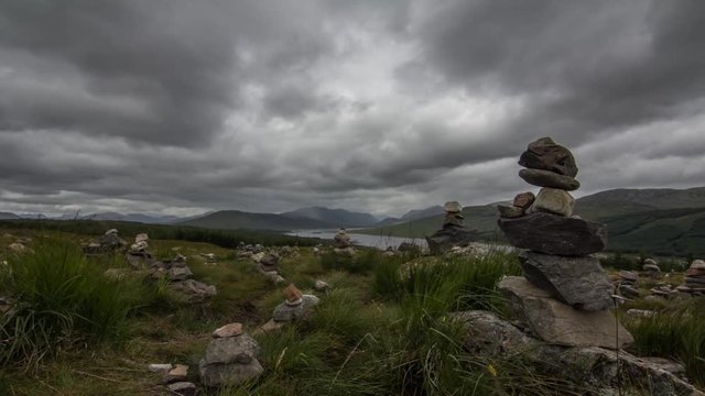 Scotland Highlands Timelapse, Dark & Moody Clouds