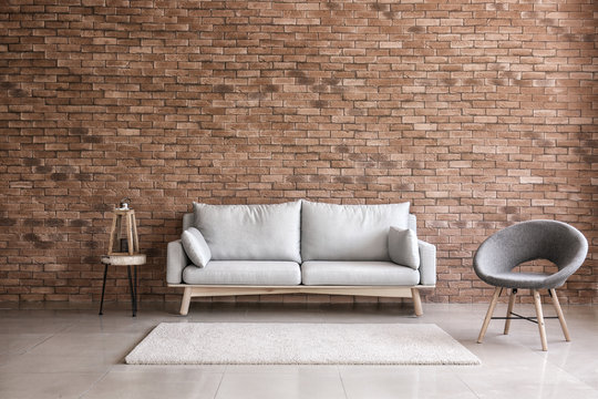 Brick Wall Couch Images – Browse 676,340 Stock Photos, Vectors, and Video |  Adobe Stock