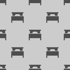 bed, front icon illustration vector