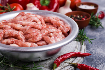 Raw minced meat