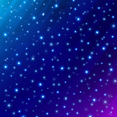 Abstract universe scientific outer space on dark blue background with meteor circle glowing.