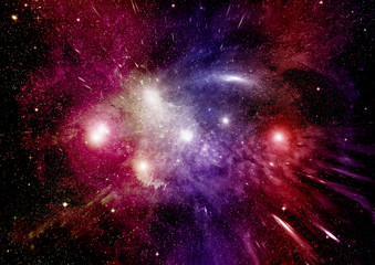 galaxy in a free space