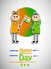 Illustration of background for Indian Independence Day