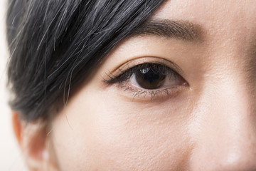若い日本人女性の目 - obrazy, fototapety, plakaty