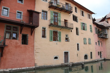 French village buildings