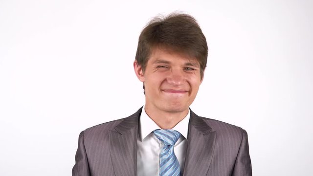 No sign, young bearded man, rejected the offer