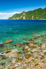 Obraz premium Soufriere Bay, Dominica, Caribbean