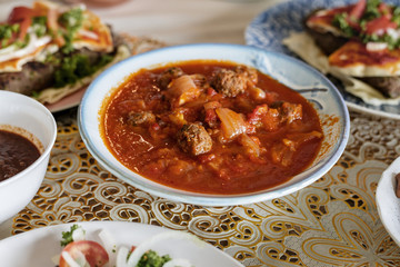 Islamic food at Ramadan feast